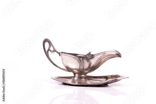 art nouveau silver cup sauce