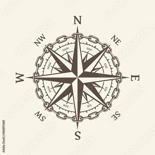 Wind rose brown.