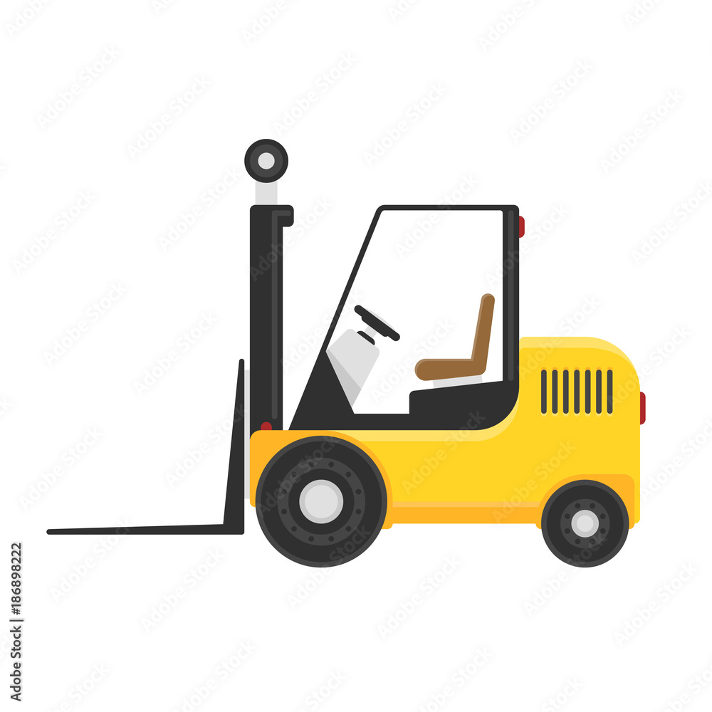 Naklejka premium Forklift vector icon.