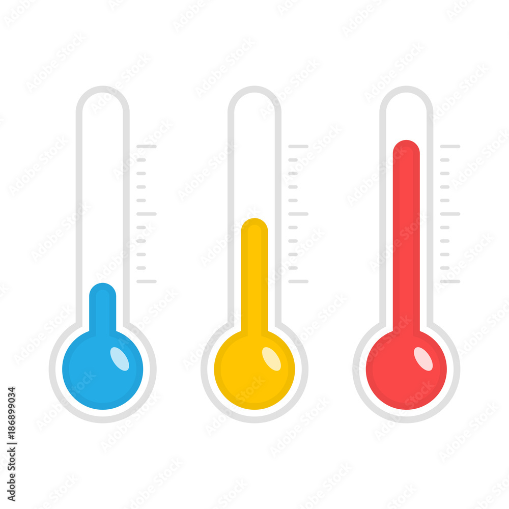 Temperature vector icons. Temperature vector icons.
