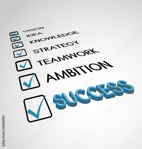 Goal success checklist, icon