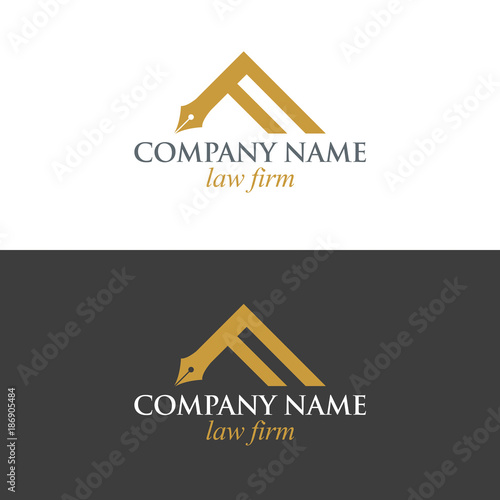 Logo law firm pen