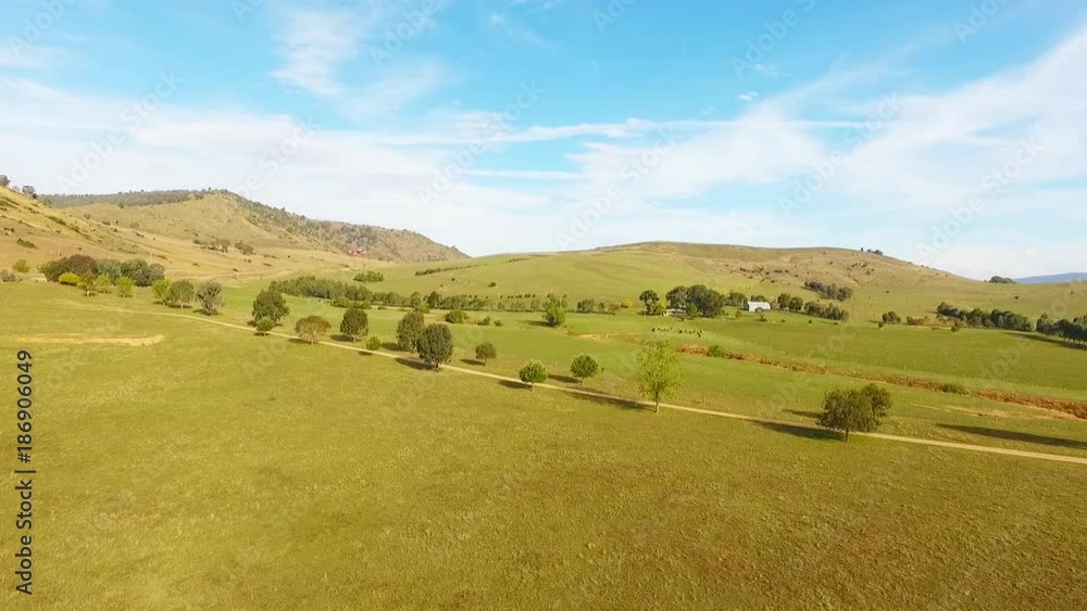 Pan right, remote plane flies in Australia Pan right, remote plane flies in Australia