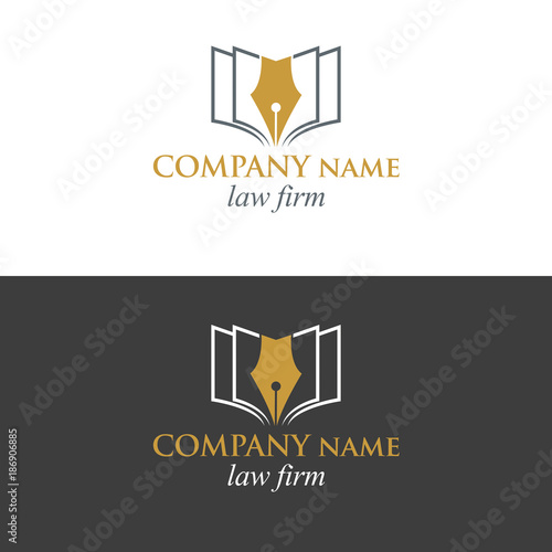 Logo law firm fountain pen