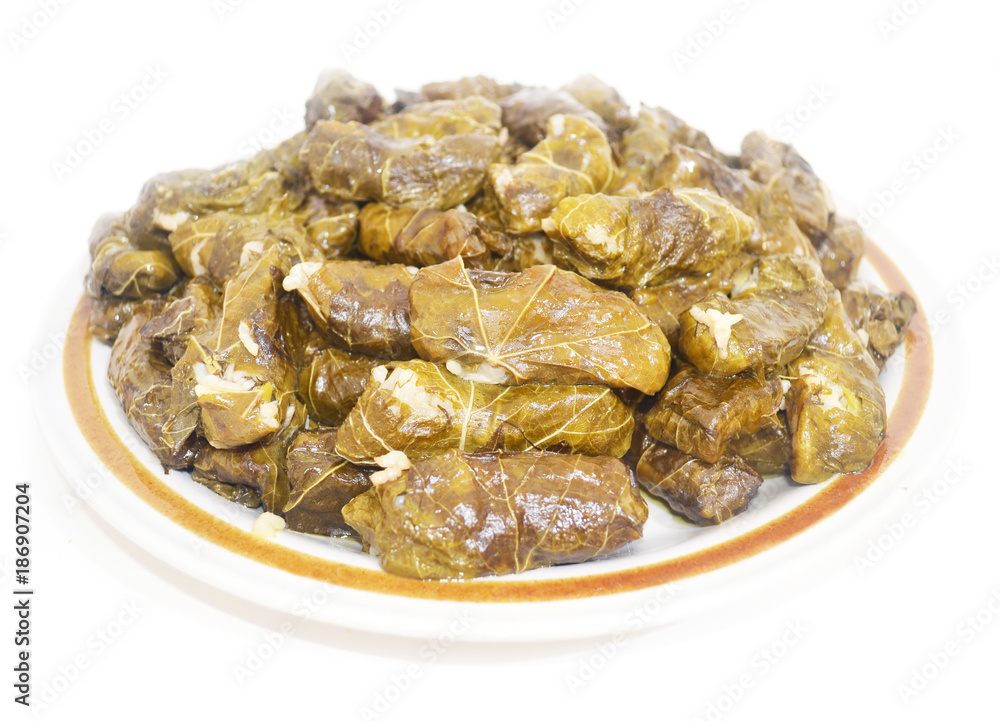 rice wrapped in grape leaves - green vine leaves with rice - greek food rice wrapped in grape leaves - green vine leaves with rice - greek food