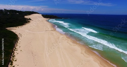 Beautiful beach in Australia, aerial
