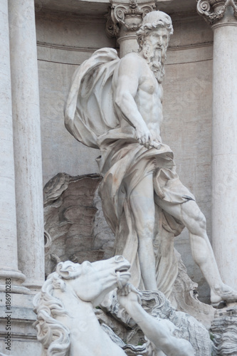 Rome Statue at Outside from Stone Marble Style of Roman Empire Artists Design