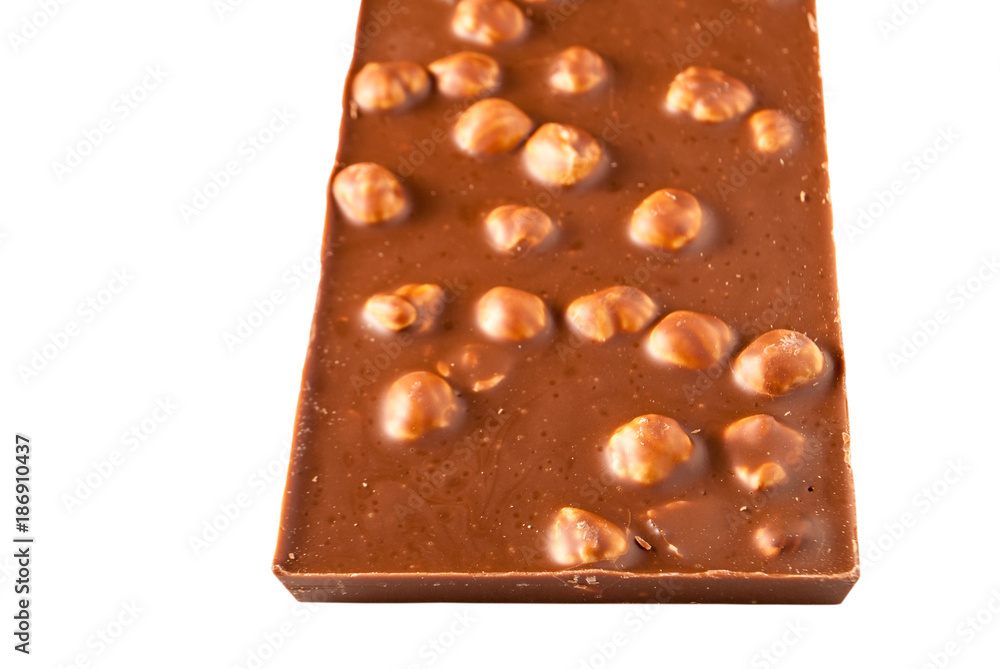 Fototapeta premium chocolate bar with nuts
