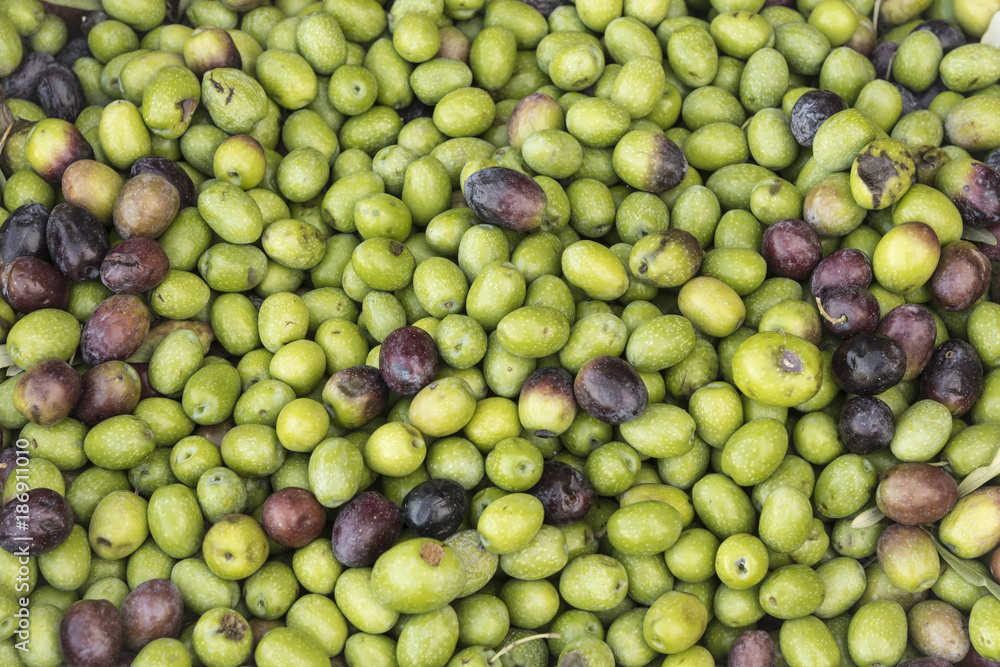 Pattern of fresh olives as a background concept Pattern of fresh olives as a background concept