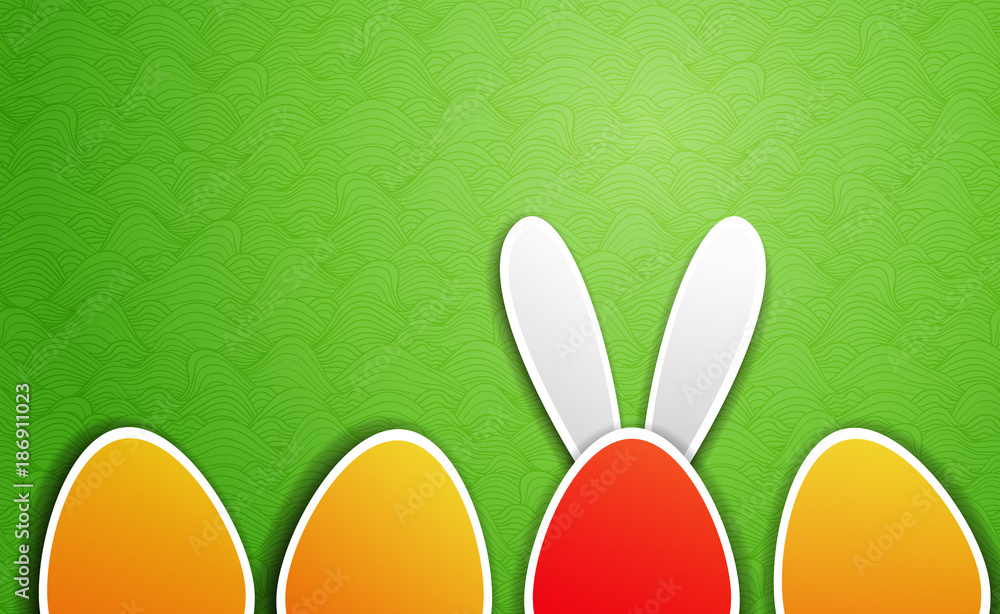 Easter special offer. Unique egg with bunny ears and other easter eggs Easter special offer. Unique egg with bunny ears and other easter eggs