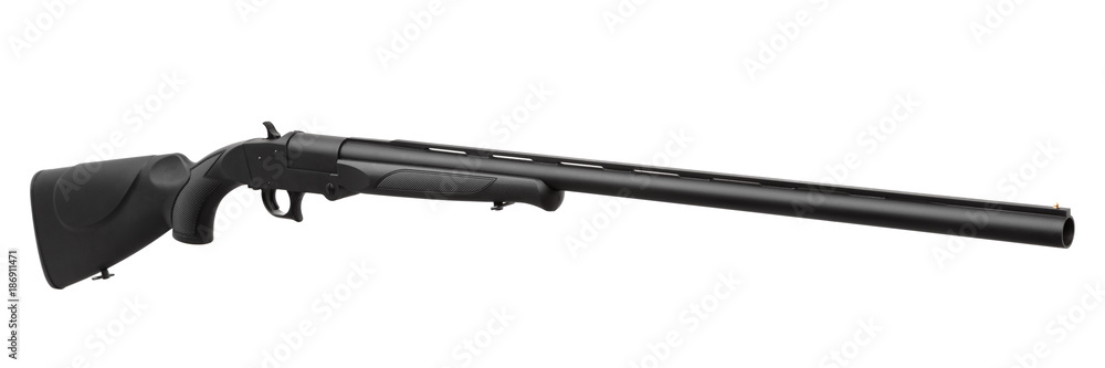 Classic hunting rifle isolated on white background Classic hunting rifle isolated on white background