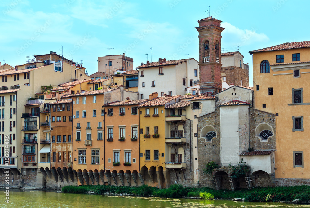 Florence Arno river, Tuscany, Italy