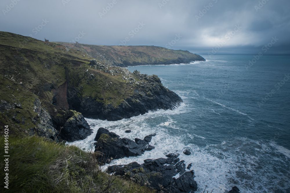 Cornish cliffs landscape