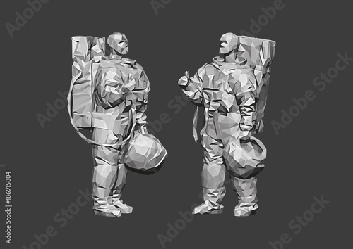 Astronaut Low Poly