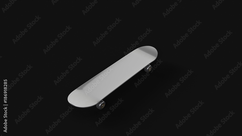 Silver Skateboard 3d illustration 3d rendering Silver Skateboard 3d illustration 3d rendering
