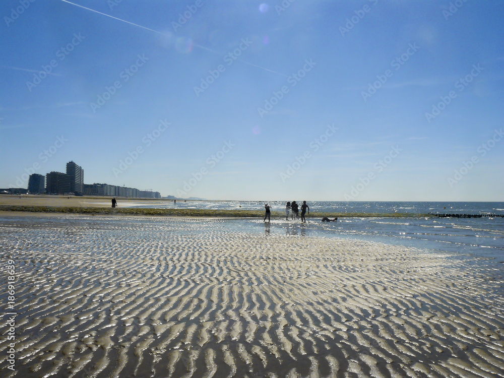 Ostend beach in Belgium.