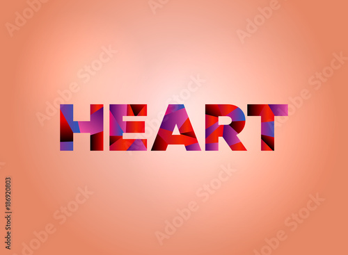 Heart Concept Colorful Word Art