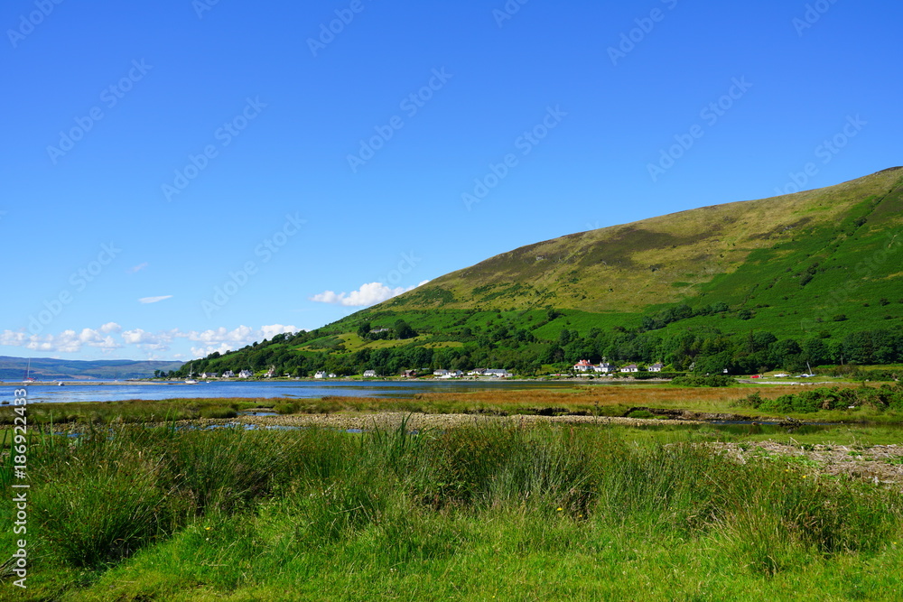 Coastal Scottish landscape near Lochranza in the Isle of Arran, Scotland Coastal Scottish landscape near Lochranza in the Isle of Arran, Scotland
