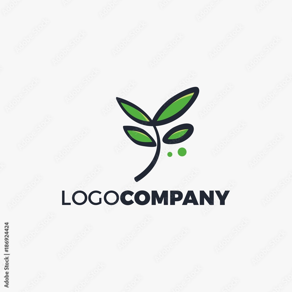 leaf economic logo