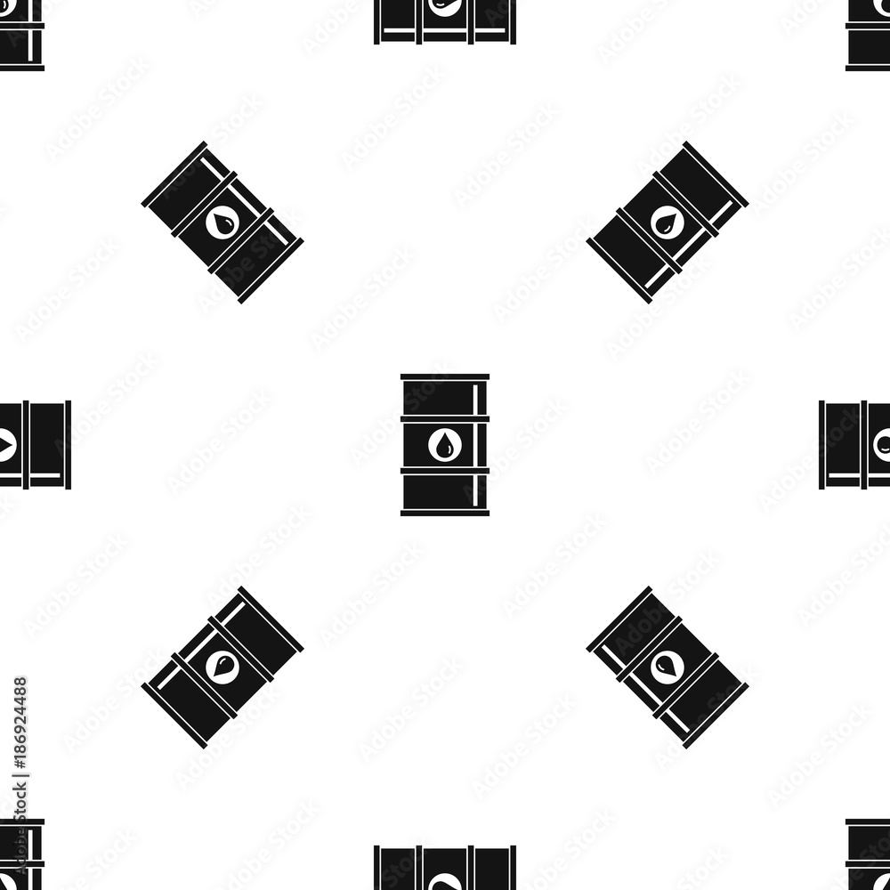 Oil barrel pattern seamless black Oil barrel pattern seamless black