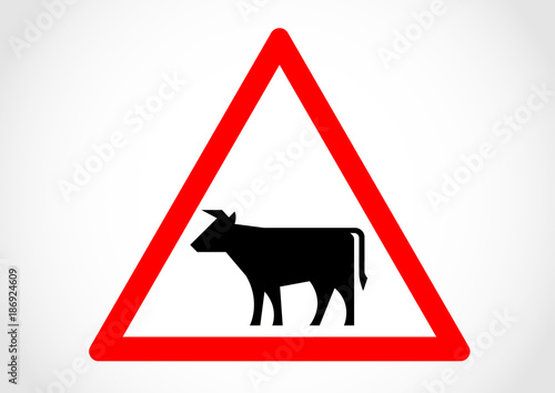 Cattle area sign