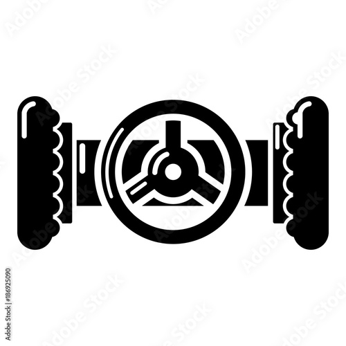 Valve icon, simple style.