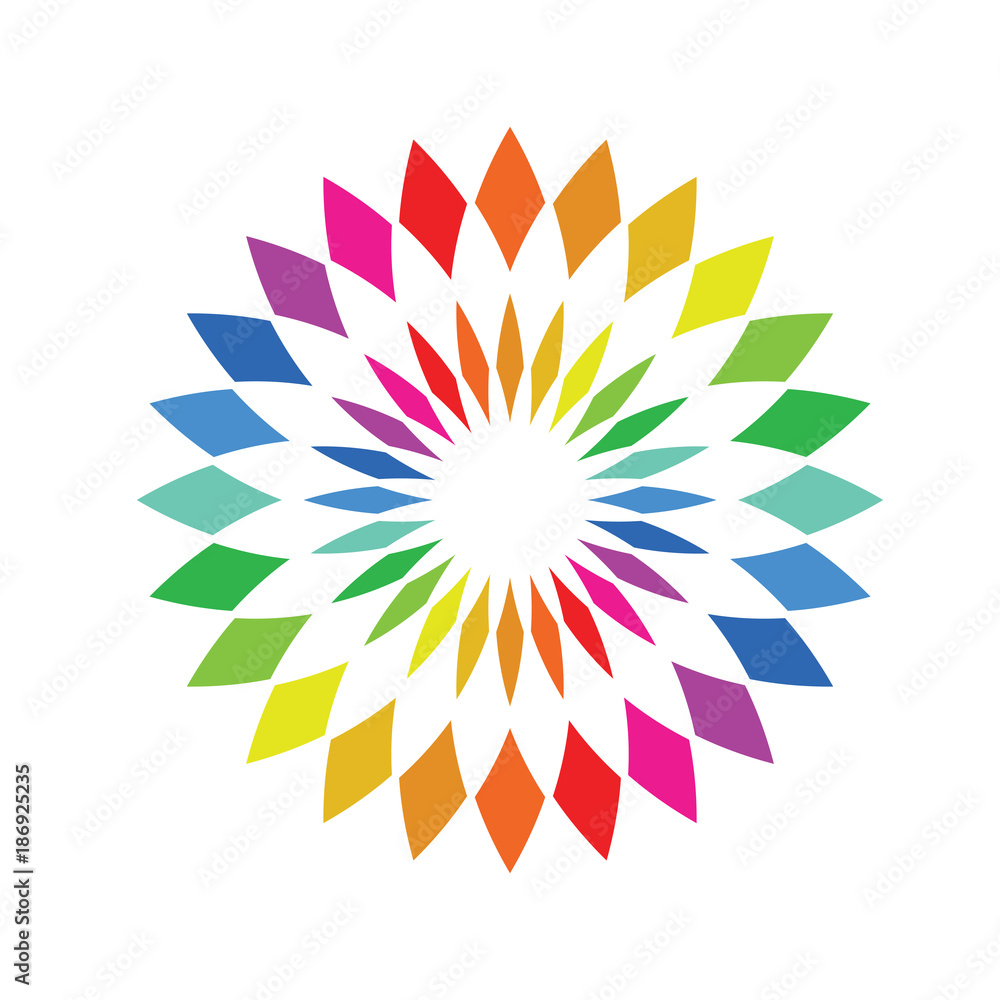 Color wheel palette - round spectrum swatch