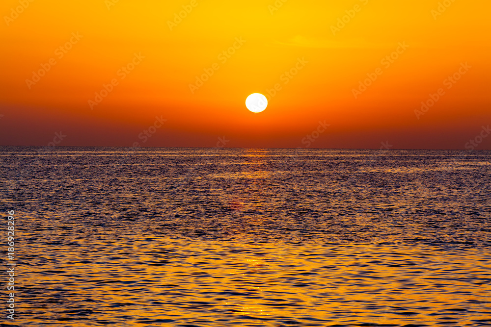 Beautiful sunset above the sea. sunset sky background Beautiful sunset above the sea. sunset sky background