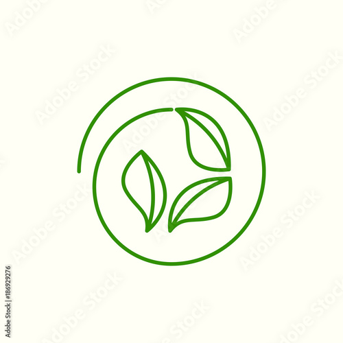 Eco Logo Vector Illustration. Leaf Logo Template. Leaf Vector Illustration. Eco Logotype.