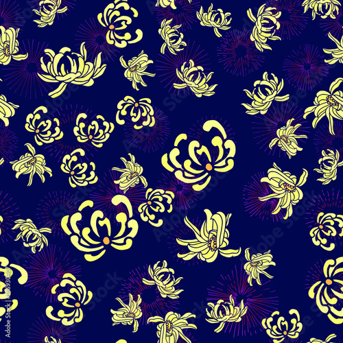 the chrysanthemum represents a person being noble and respectable in Chinese art.