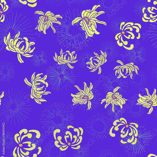 the chrysanthemum represents a person being noble and respectable in Chinese art.