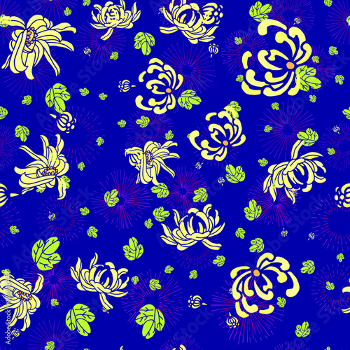 the chrysanthemum represents a person being noble and respectable in Chinese art.