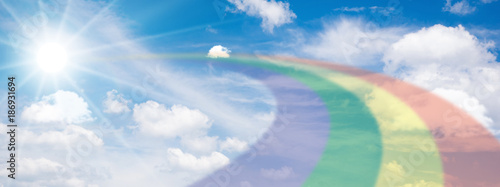 Tableau sur toile 太陽に架かる虹