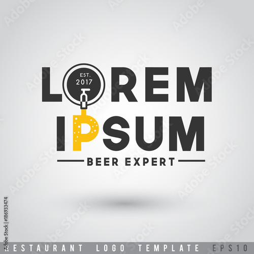 Restaurant Logo Template : Vector Illustration