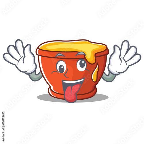 Crazy honey character cartoon style