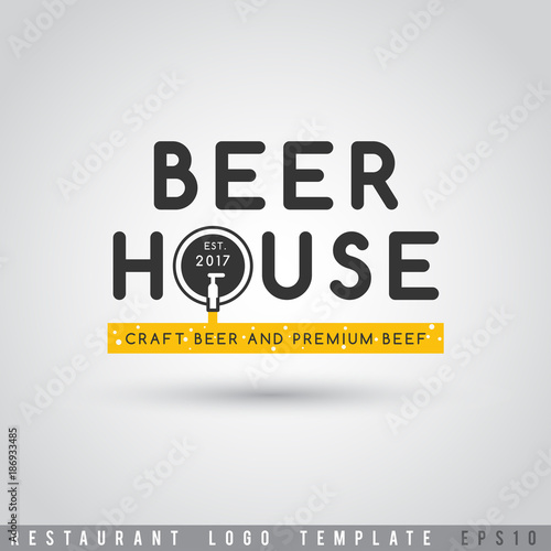 Restaurant Logo Template : Vector Illustration