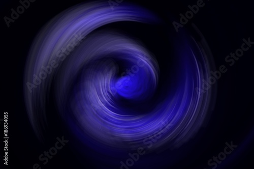 Electric blue color imaginary Twister. Digital art