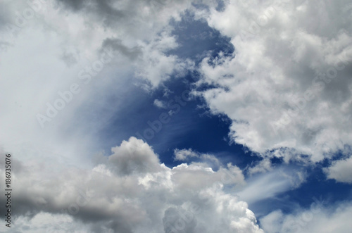 blue sky with clouds