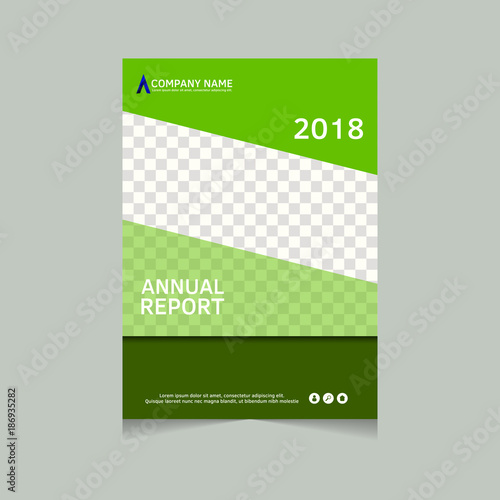 Annual report, flyer, presentation, brochure. Front page, book cover layout design. Design layout template in A4 size . Annual report cover template