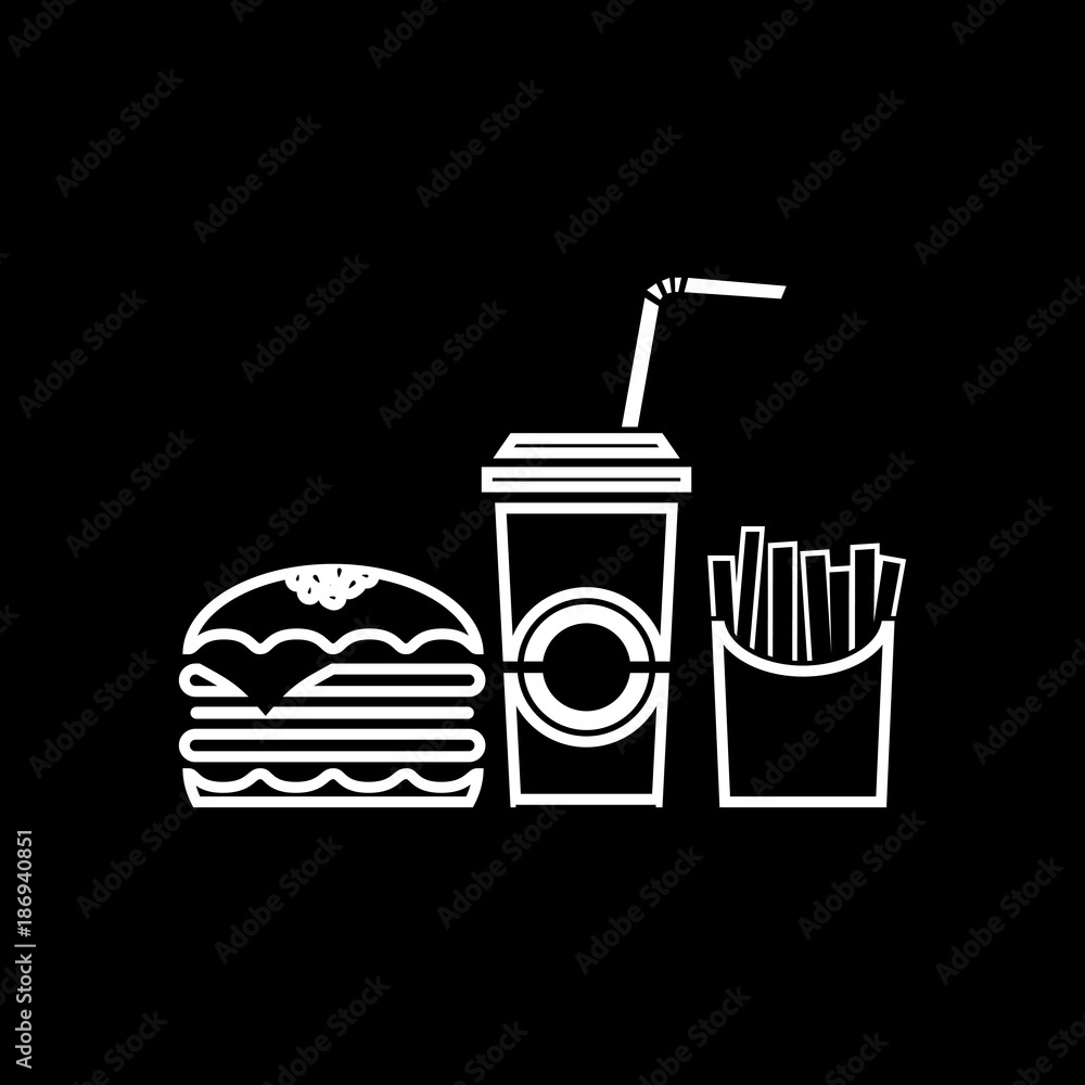 Fast-food icons Fast-food icons