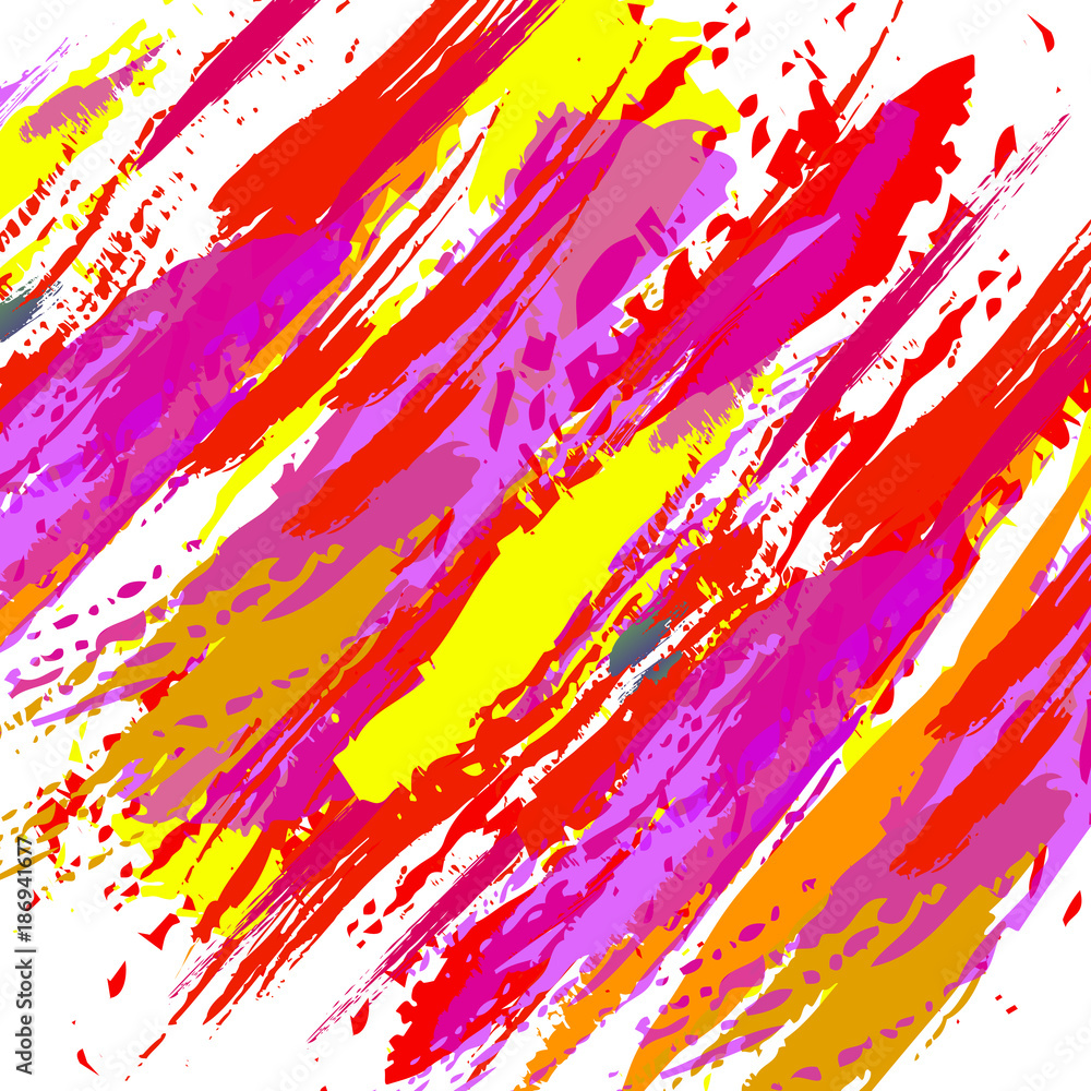Bright paint splashes of the stain. Bright colors background vector illustration