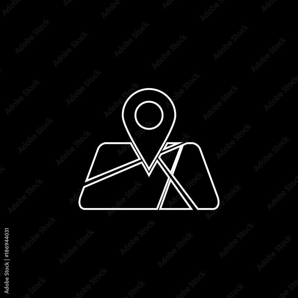 Location on map vector icon Location on map vector icon