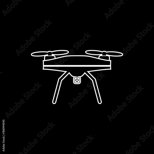 Dron vector icon