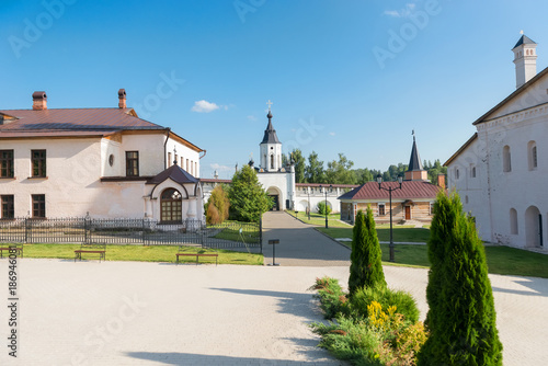 Ensemble of the Starytsky Svyato-Uspensky Monastery in city Staritsa, Tver region