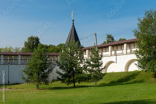 Ensemble of the Starytsky Svyato-Uspensky Monastery in city Staritsa, Tver region photo