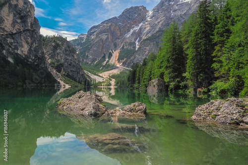 Fotografie italy dolomites trentino lake prags