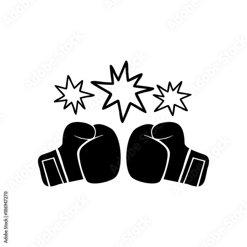 boxing sports vector icon