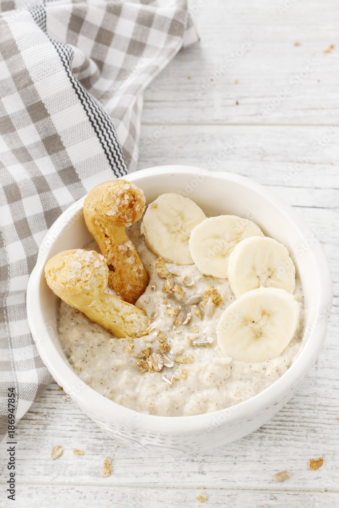Porridge with bananas Porridge with bananas