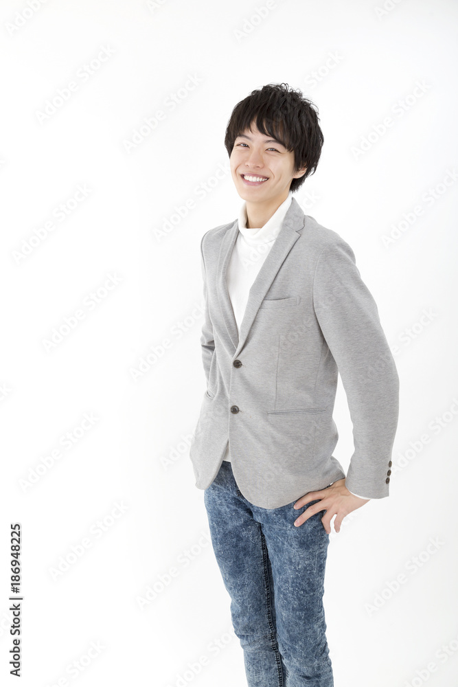 男性 ファッション ポートレート ビジネスカジュアル 笑顔 Stock Photo Adobe Stock