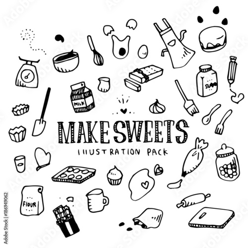 Make Sweets Illustration Pack